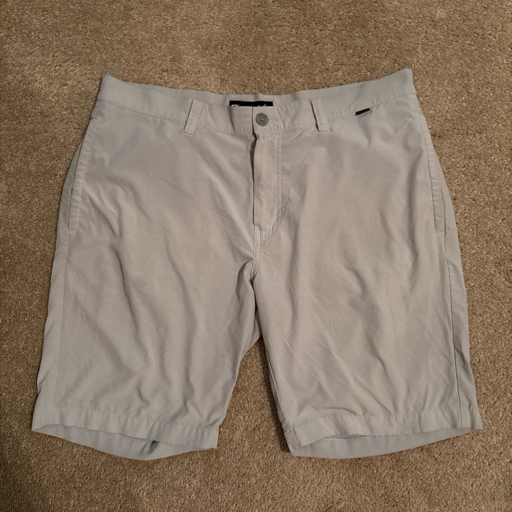Travis Mathew Hefner Shorts Mens Size 36 Gray Performance Golf Athleisure